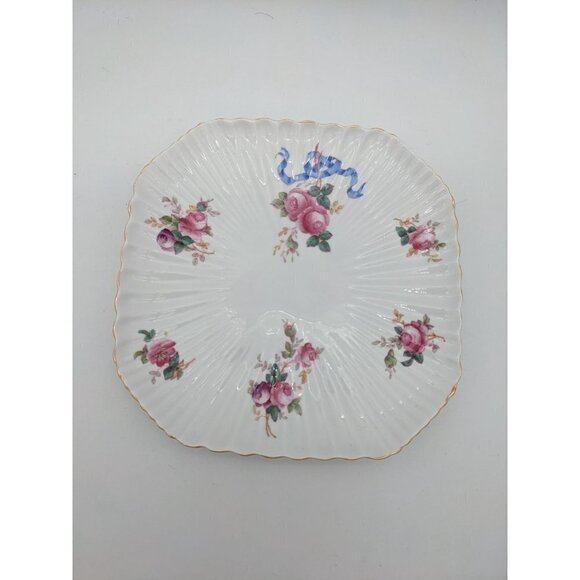Vintage Spode Copeland's Y5775 square salad plate floral 8 1/8 in - Picture 5 of 10
